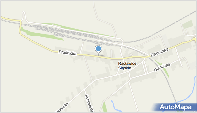 Racławice Śląskie, Prudnicka, mapa Racławice Śląskie