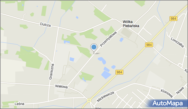 Radomyśl Wielki, Przemysłowa, mapa Radomyśl Wielki