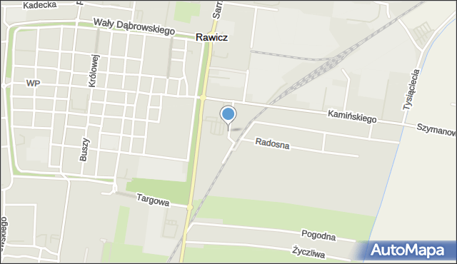 Rawicz, Przytorze, mapa Rawicz