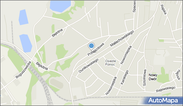 Rybnik, Przejazdowa, mapa Rybnika