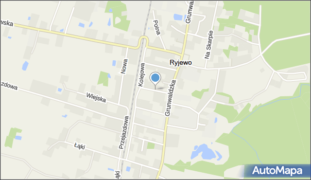 Ryjewo, Prussa Franciszka, ks. kan., mapa Ryjewo