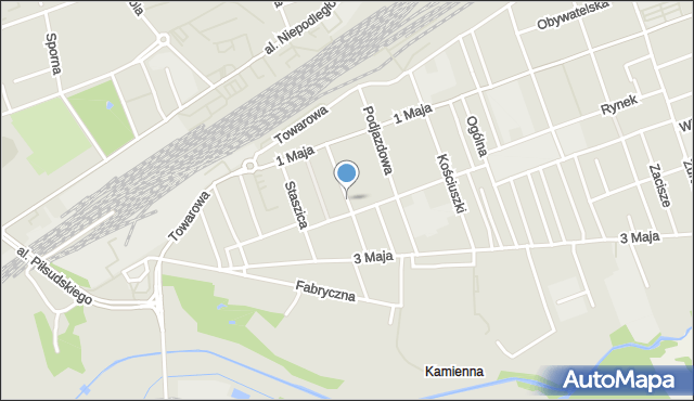 Skarżysko-Kamienna, Przechodnia, mapa Skarżysko-Kamienna