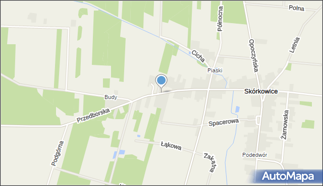 Skórkowice, Przedborska, mapa Skórkowice