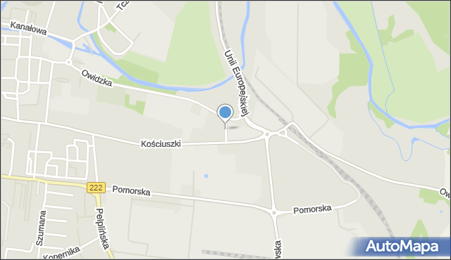 Starogard Gdański, Przejezdna, mapa Starogard Gdański