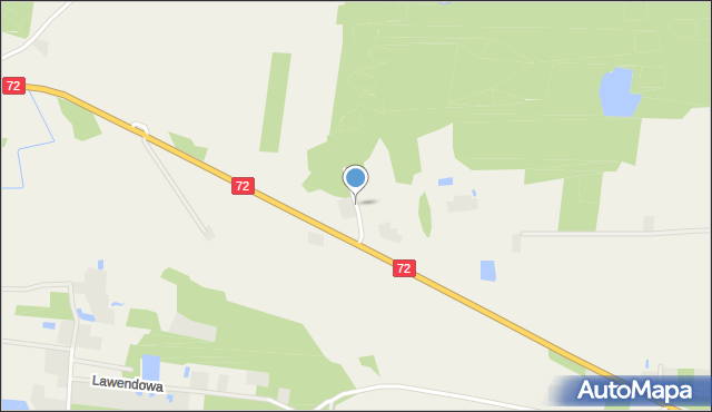 Stary Adamów gmina Aleksandrów Łódzki, Promyka, mapa Stary Adamów gmina Aleksandrów Łódzki