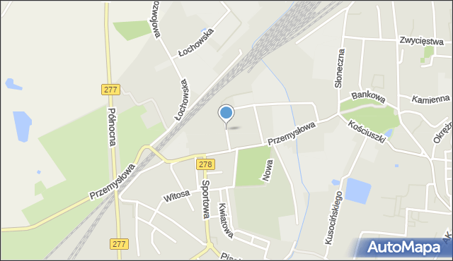 Sulechów powiat zielonogórski, Prosta, mapa Sulechów powiat zielonogórski