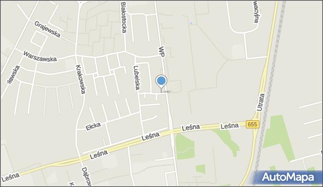 Suwałki, Przemyska, mapa Suwałk