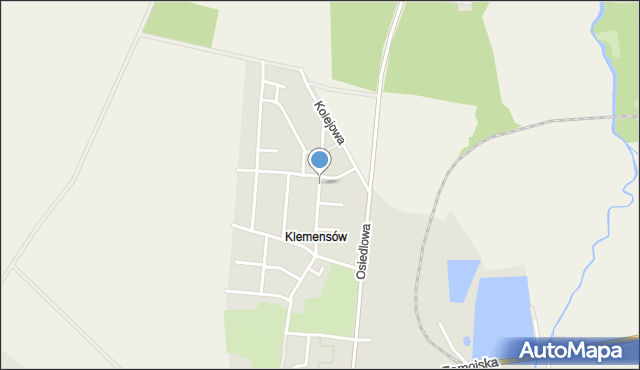 Szczebrzeszyn, Prosta, mapa Szczebrzeszyn