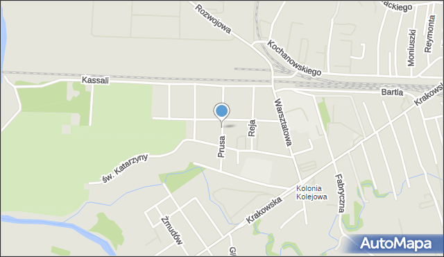 Tarnów, Prusa Bolesława, mapa Tarnów