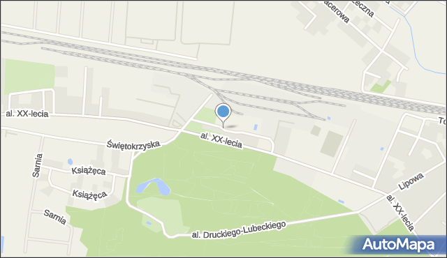Teresin powiat sochaczewski, Przemysłowa, mapa Teresin powiat sochaczewski