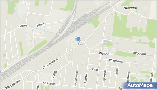 Tłuszcz powiat wołomiński, Przemysłowa, mapa Tłuszcz powiat wołomiński