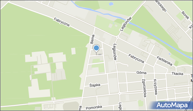 Tomaszów Mazowiecki, Przemysłowa, mapa Tomaszów Mazowiecki