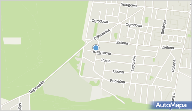 Tomaszów Mazowiecki, Przyrodnicza, mapa Tomaszów Mazowiecki