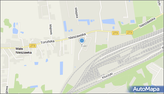 Toruń, Przy Nasypie, mapa Torunia