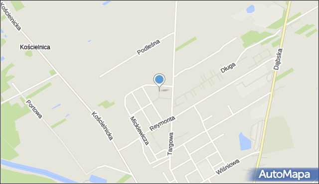 Uniejów, Prusa Bolesława, mapa Uniejów