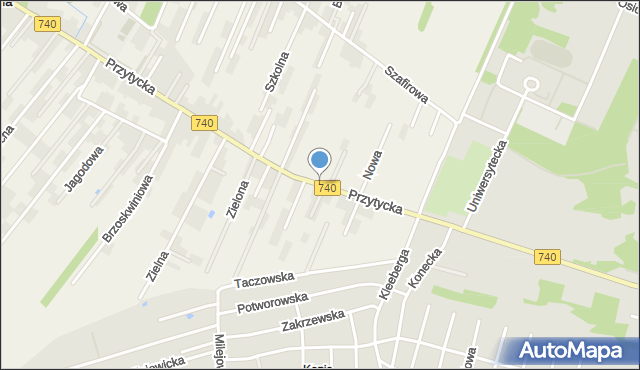 Wacyn, Przytycka, mapa Wacyn