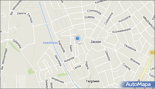 Warszawa, Protazego, mapa Warszawy