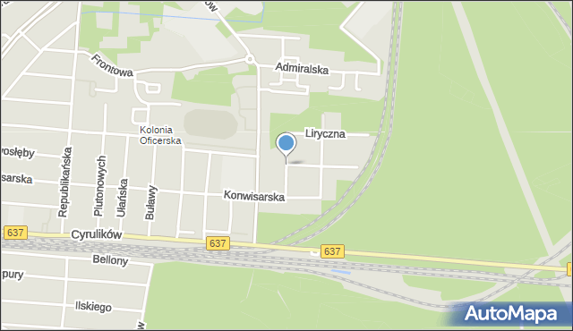 Warszawa, Przewłocka, mapa Warszawy