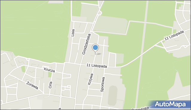 Wasilków, Prusa Bolesława, mapa Wasilków