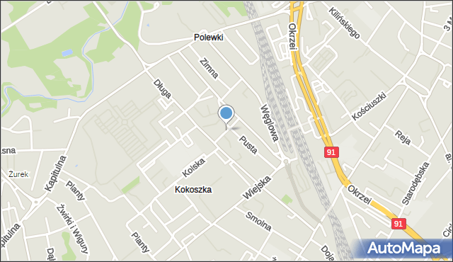Włocławek, Prosta, mapa Włocławka