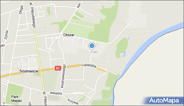 Włodawa, Przemysłowa, mapa Włodawa