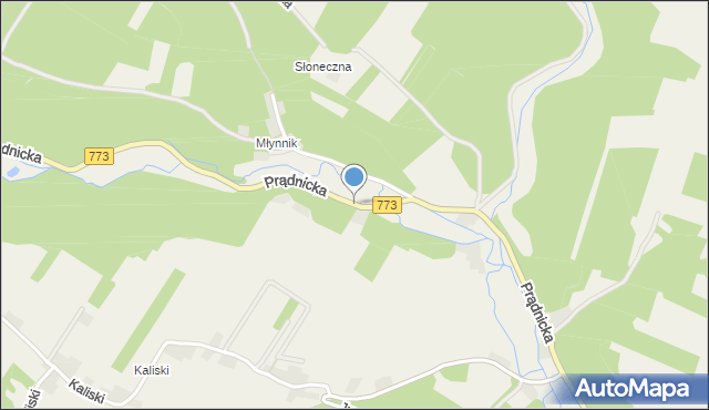 Wola Kalinowska, Prądnicka, mapa Wola Kalinowska