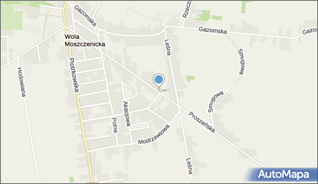 Wola Moszczenicka, Proszeńska, mapa Wola Moszczenicka