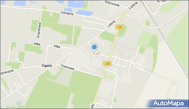 Wołów, Przemysłowa, mapa Wołów
