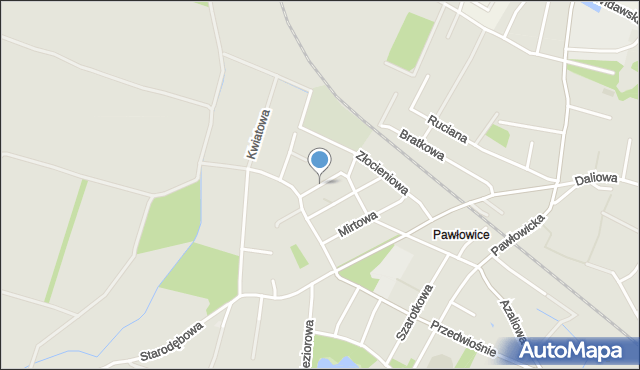 Wrocław, Przylaszczkowa, mapa Wrocławia