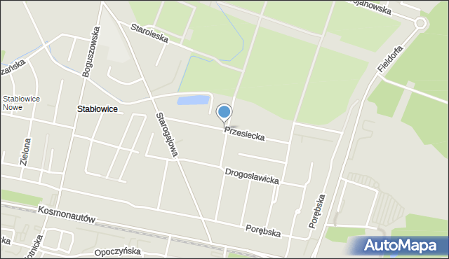 Wrocław, Przesiecka, mapa Wrocławia