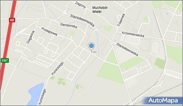 Wrocław, Przedświt, mapa Wrocławia