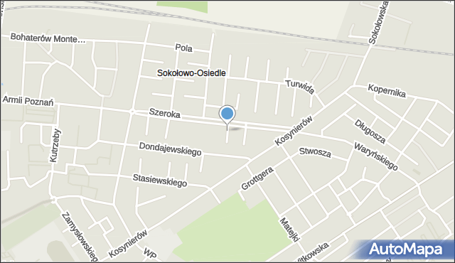 Września, Prądzyńskiego Ignacego, gen., mapa Wrześni