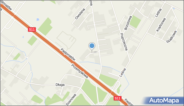 Zakrzewo gmina Dopiewo, Przylesie, mapa Zakrzewo gmina Dopiewo