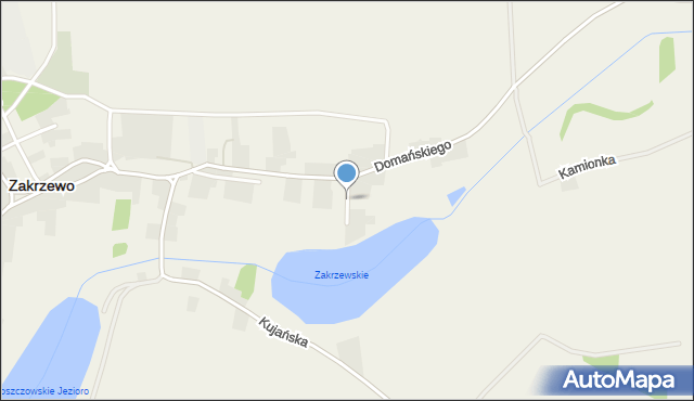 Zakrzewo powiat złotowski, Promykowa, mapa Zakrzewo powiat złotowski