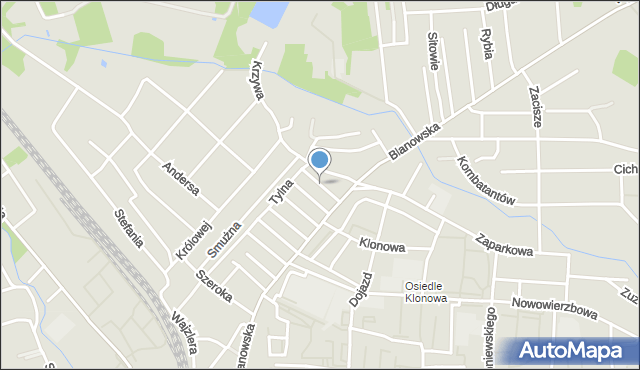 Zawiercie, Próżna, mapa Zawiercie