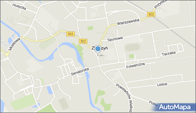 Zbąszyń, Przedmieście św. Wojciech, mapa Zbąszyń
