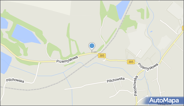 Ziębice, Przemysłowa, mapa Ziębice