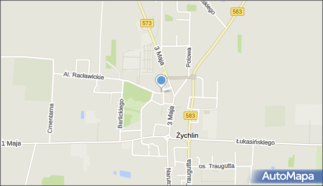 Żychlin powiat kutnowski, Przeskok, mapa Żychlin powiat kutnowski