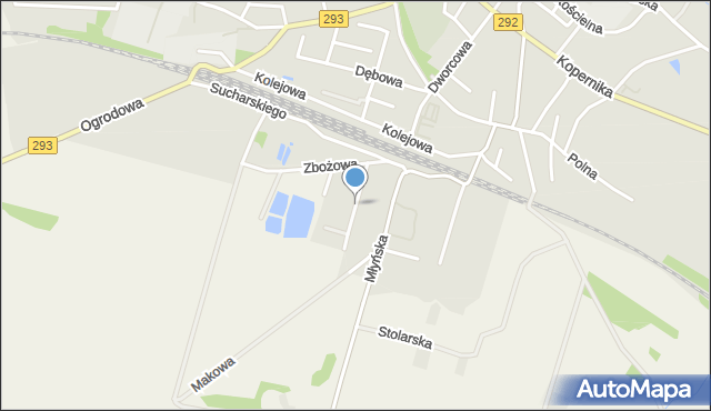 Bytom Odrzański, Pszeniczna, mapa Bytom Odrzański