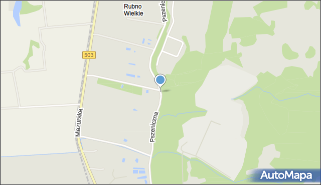 Elbląg, Pszeniczna, mapa Elbląga