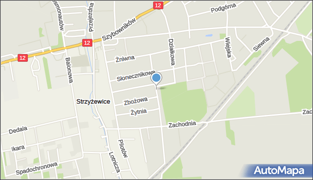 Leszno, Pszeniczna, mapa Leszno