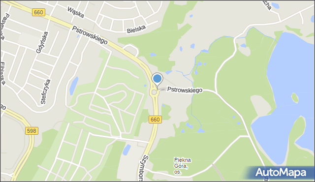 Olsztyn, Pstrowskiego Wincentego, mapa Olsztyna