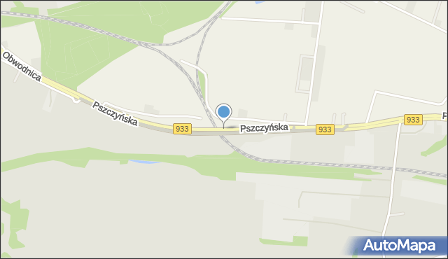 Pniówek gmina Pawłowice, Pszczyńska, mapa Pniówek gmina Pawłowice