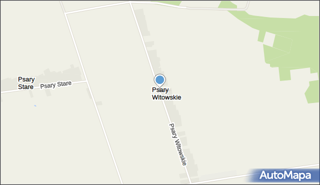 Psary Witowskie, Psary Witowskie, mapa Psary Witowskie