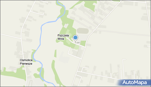 Pszczela Wola, Pszczela Wola, mapa Pszczela Wola