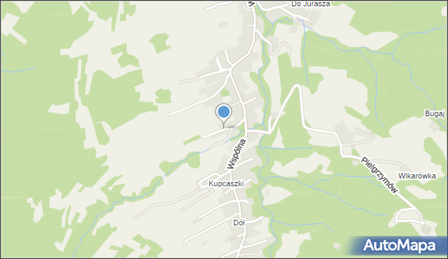 Świnna powiat żywiecki, Pszeniczna, mapa Świnna powiat żywiecki