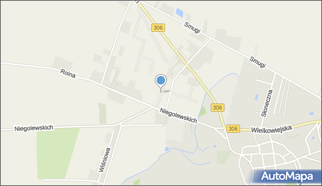 Wielka Wieś gmina Buk, Pszeniczna, mapa Wielka Wieś gmina Buk