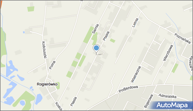 Kiekrz, Ptasia, mapa Kiekrz