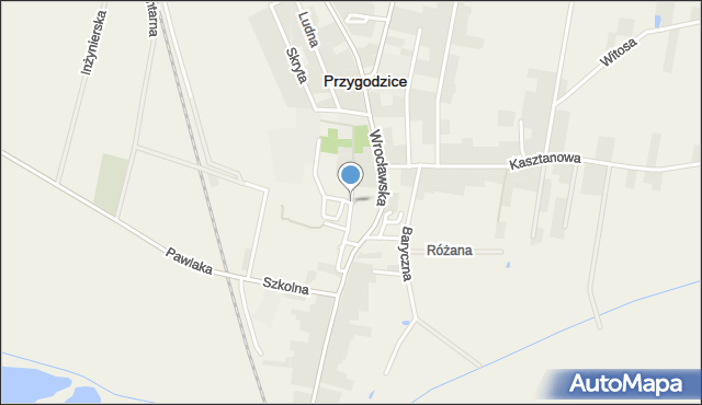 Przygodzice, PTR, mapa Przygodzice