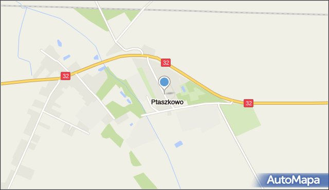 Ptaszkowo, Ptaszkowo, mapa Ptaszkowo